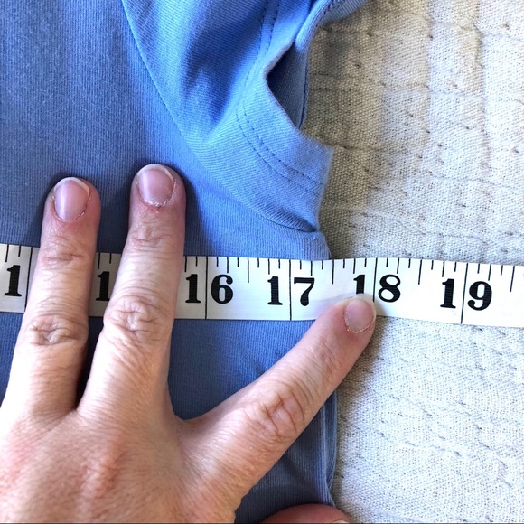 Eileen Fisher Organic Cotton Blend Tee Shirt Dress in Periwinkle Powder … - Picture 11 of 14